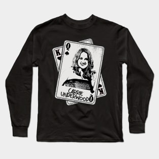 Retro Carrie Underwood Card Style Long Sleeve T-Shirt